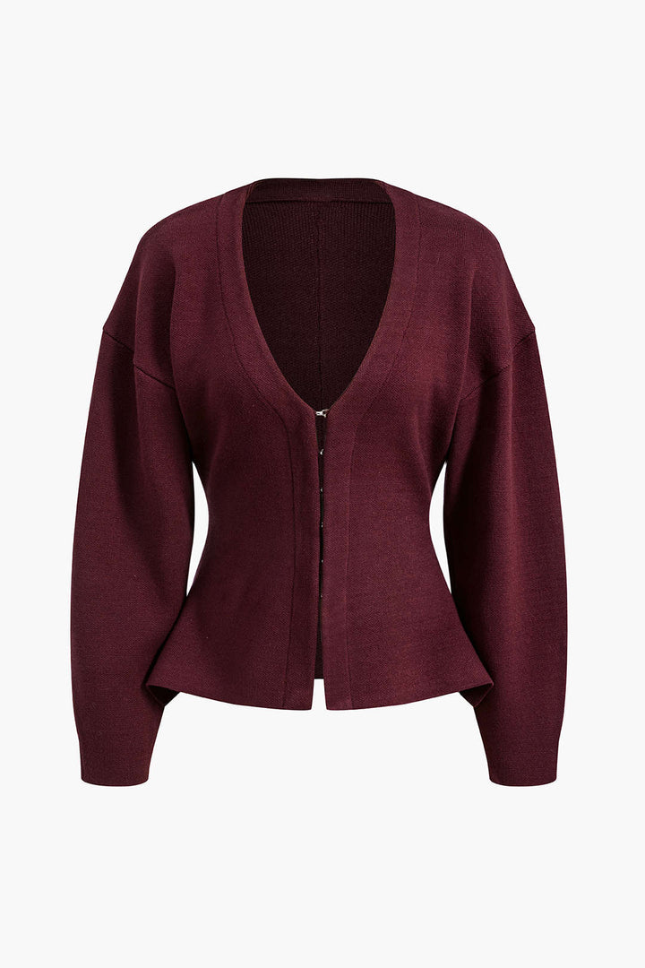 BB™ | Solid Sweater Buckle Cardigan