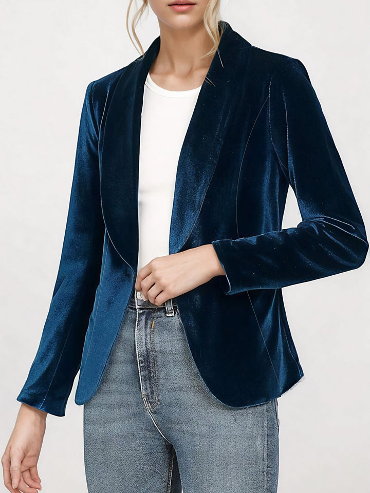Maureen – Velvet Slim-Fit Blazer
