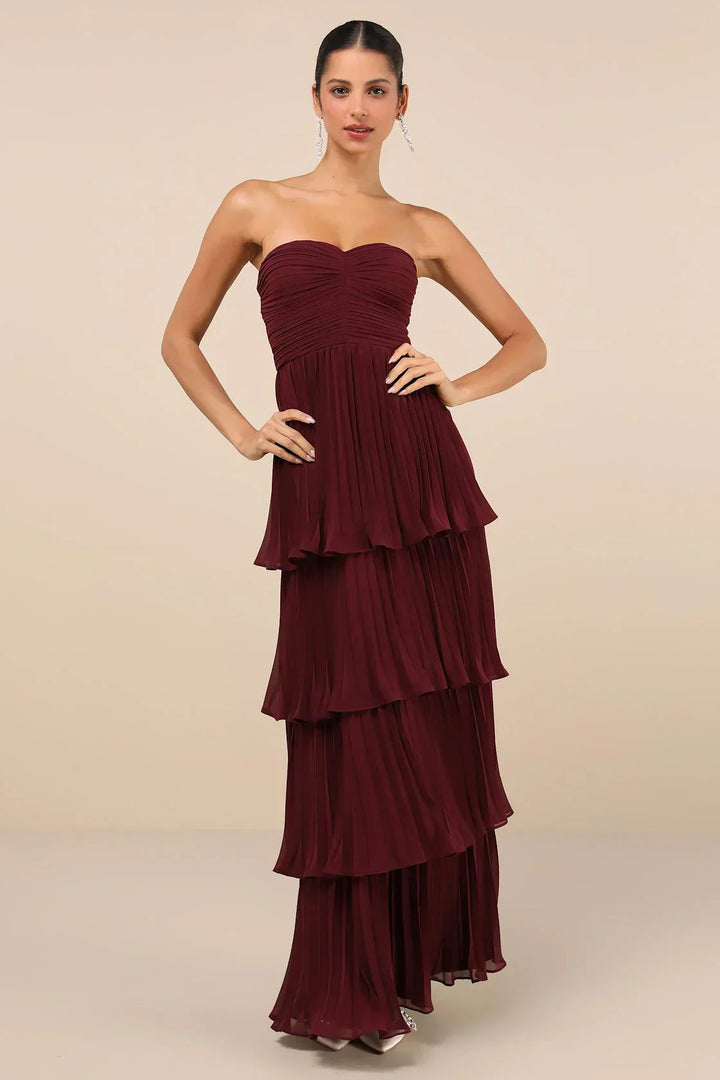 BB™ | Strapless Tiered Dress