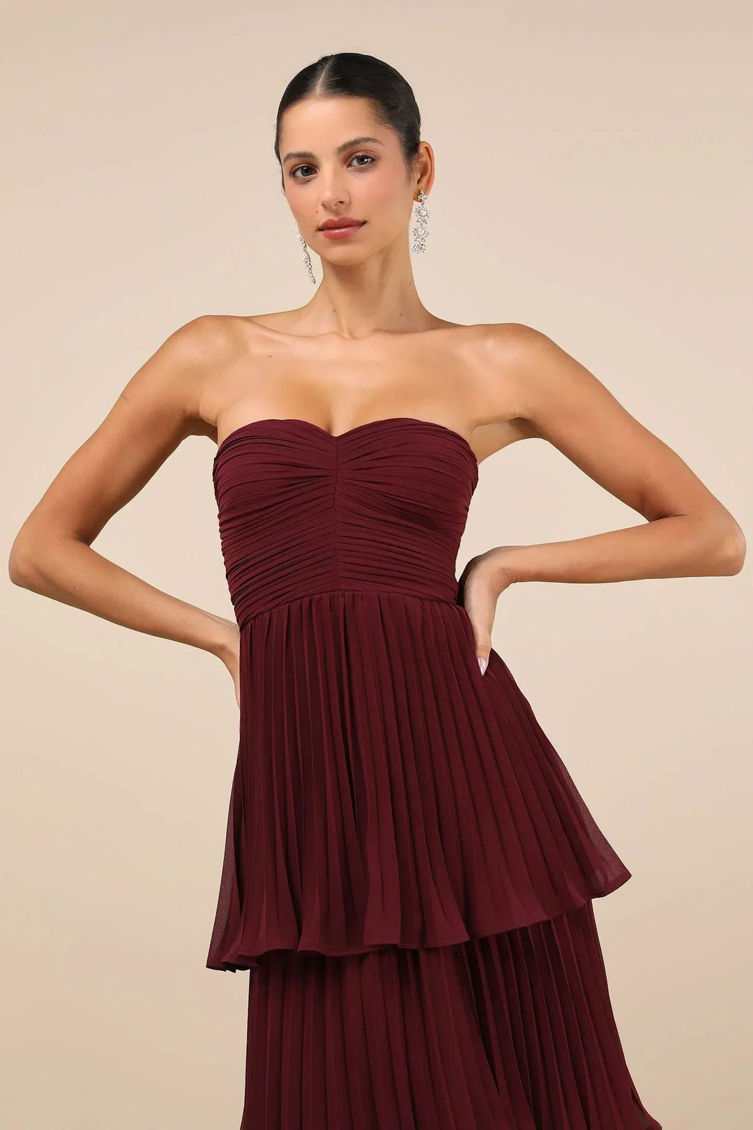BB™ | Strapless Tiered Dress