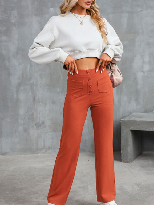Brigitte Bordeaux | Elegant Comfort Trousers