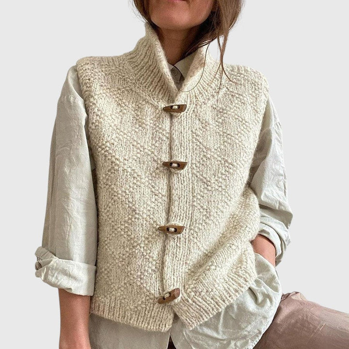 Natasha - Sleeveless Solid Vest for Women