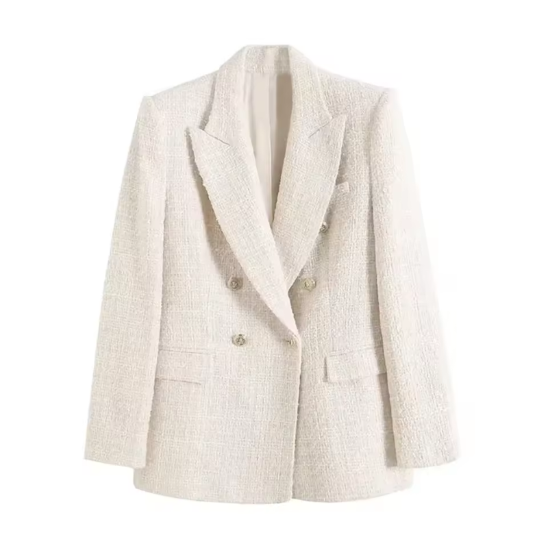 Lotte - Long-Sleeve Notched Collar Blazer