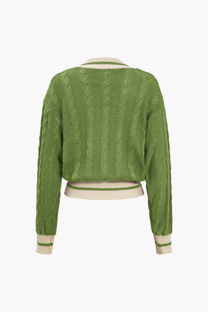 BB™ | Block Print Button Sweater Cardigan