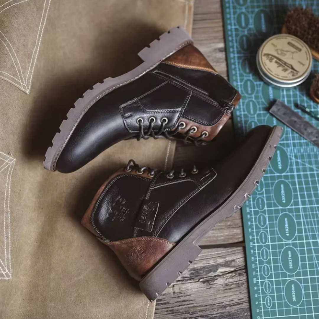 Aaron™ | Classic Leather Vintage Boots