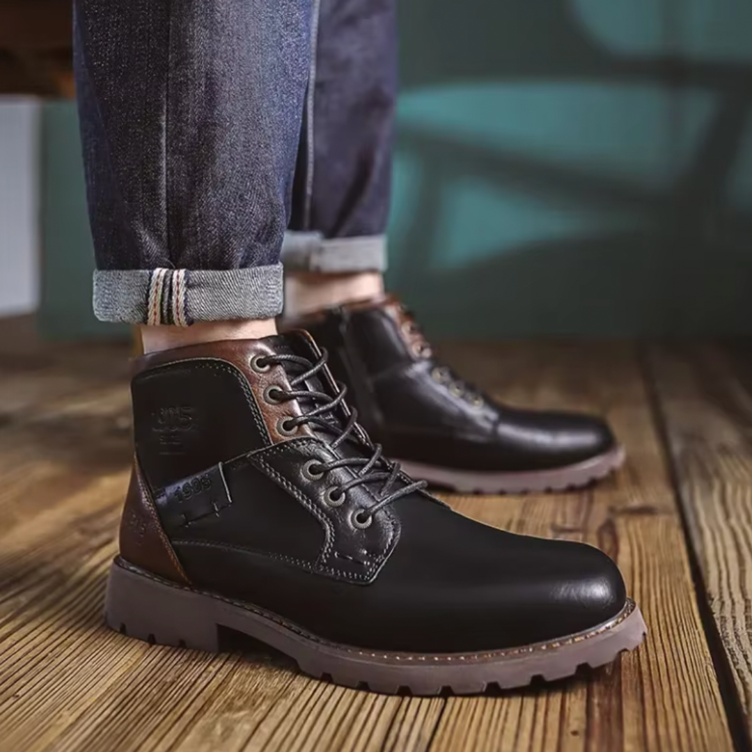 Aaron™ | Classic Leather Vintage Boots