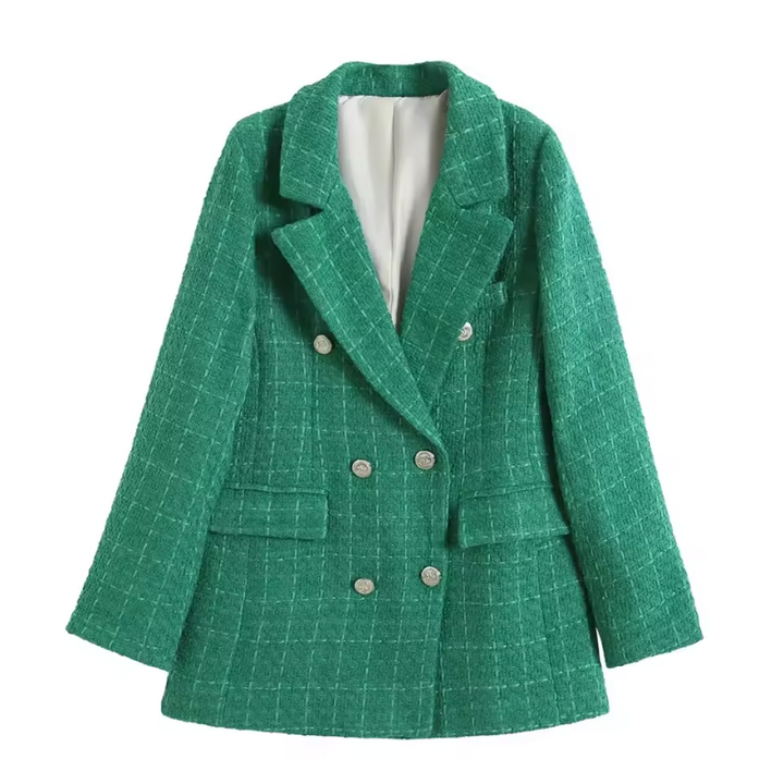 Lotte - Long-Sleeve Notched Collar Blazer
