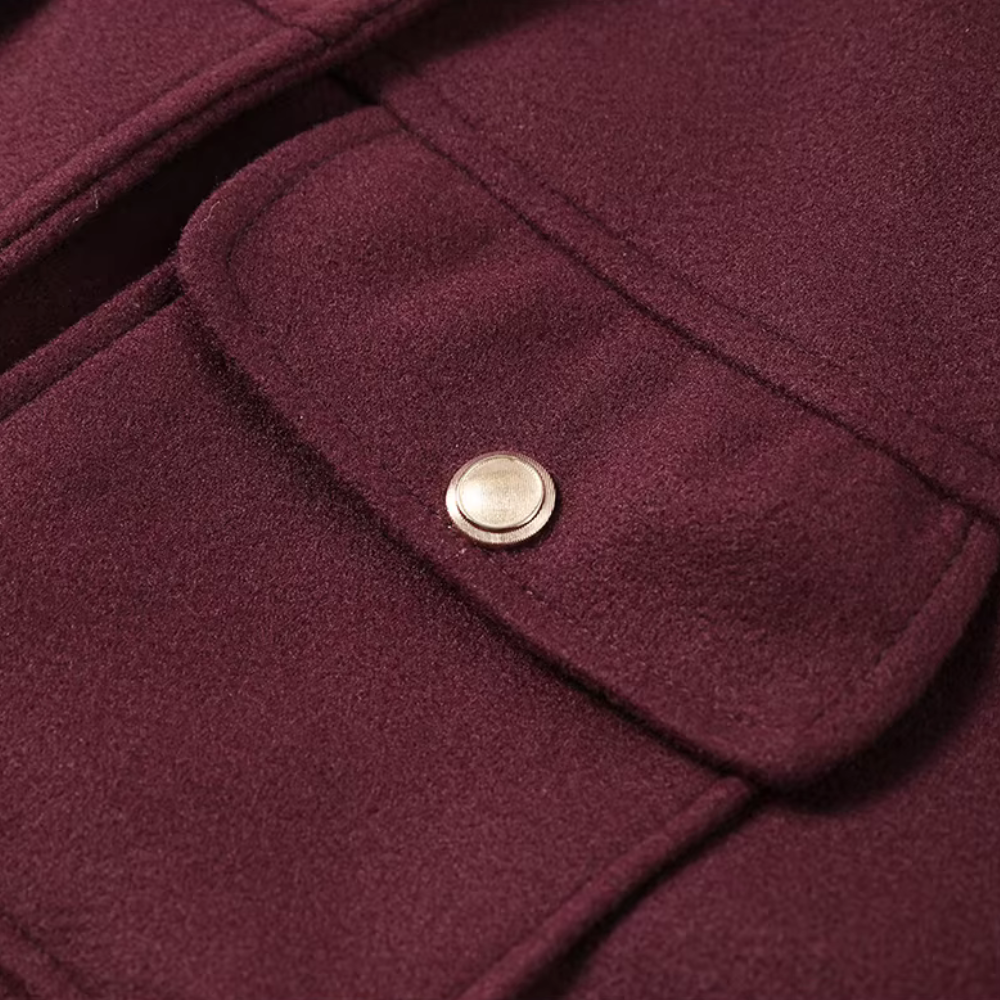 BB™ | Burgundy Single-Breasted Jacket
