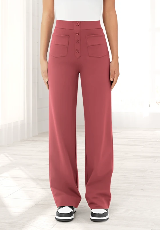 Brigitte Bordeaux | Elegant Comfort Trousers