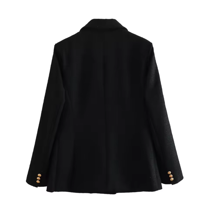 Lotte - Long-Sleeve Notched Collar Blazer