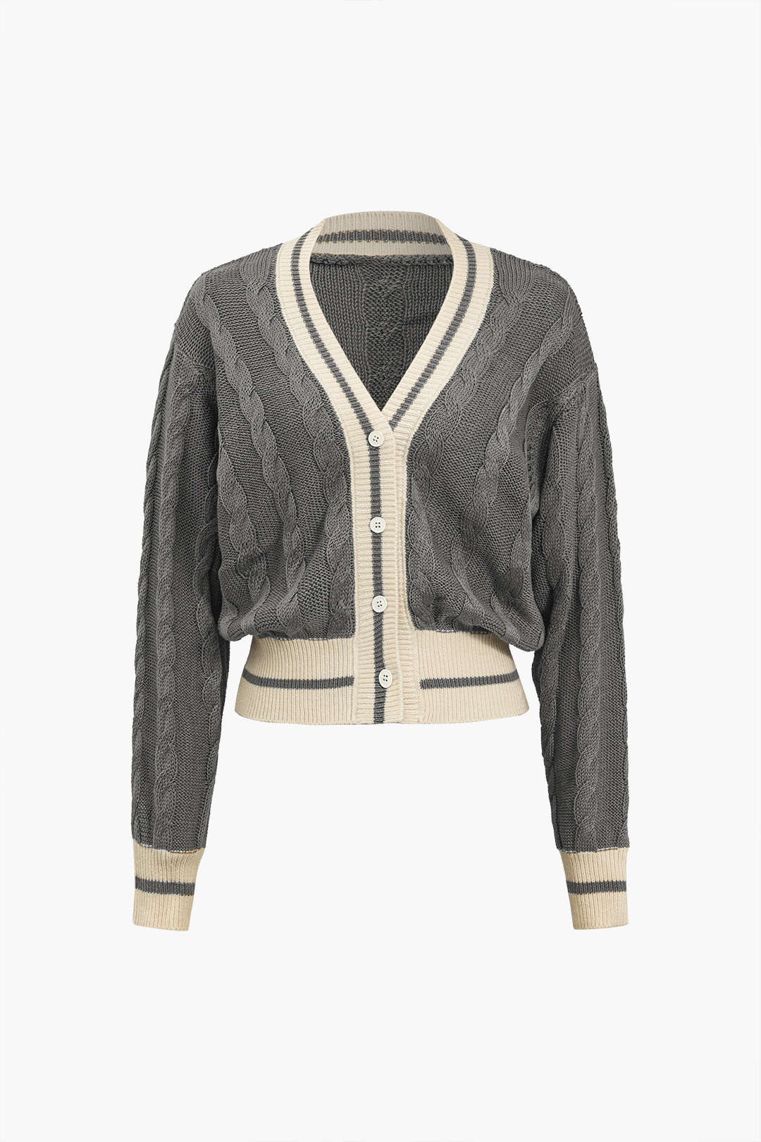 BB™ | Block Print Button Sweater Cardigan