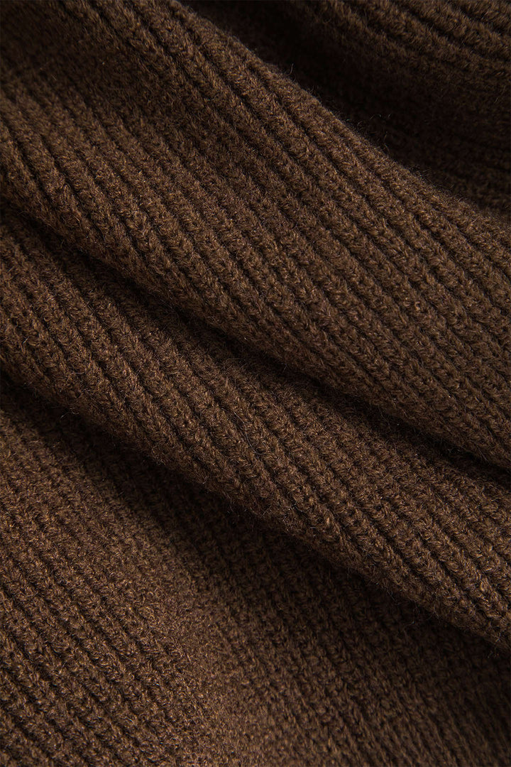 BB™ | Solid Knit Button V-neck Long Sleeve Cardigan