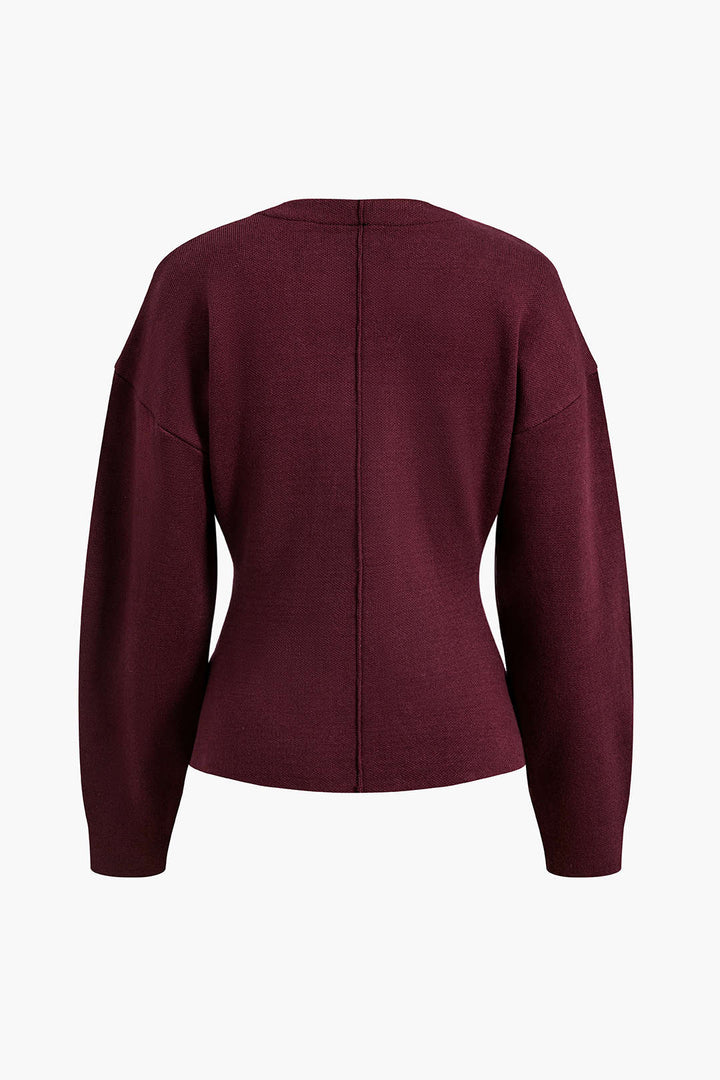 BB™ | Solid Sweater Buckle Cardigan