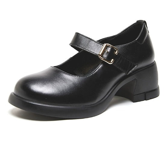 Agnes Leather Mary Janes