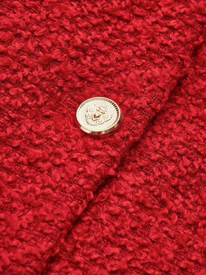 BB™ | Elegant Button Tweed Jacket