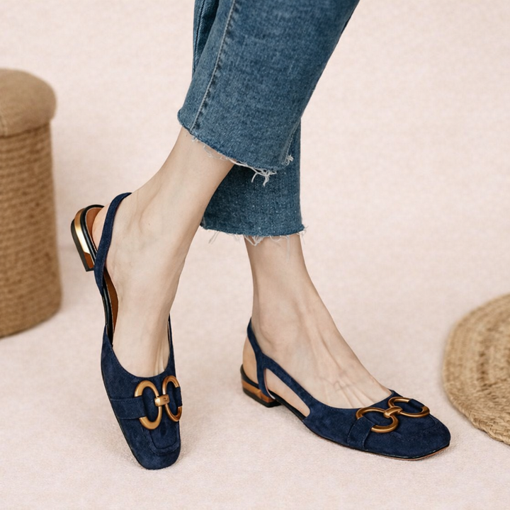 Riley - Elegant Orthopaedic Square Heel Sandals