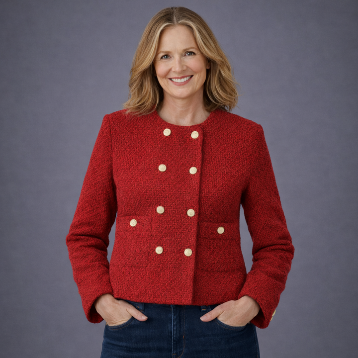 BB™ | Elegant Button Tweed Jacket