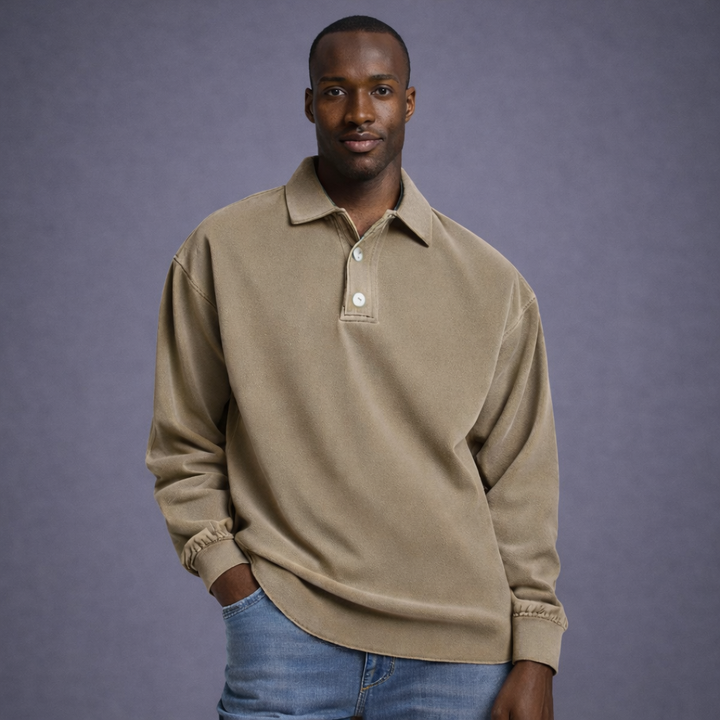 Casen – Retro Long-Sleeve Shirt