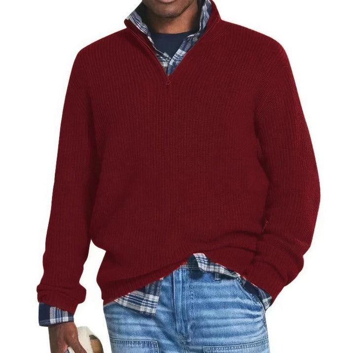Arlen | Men's Knitted Zip-Up Sweater