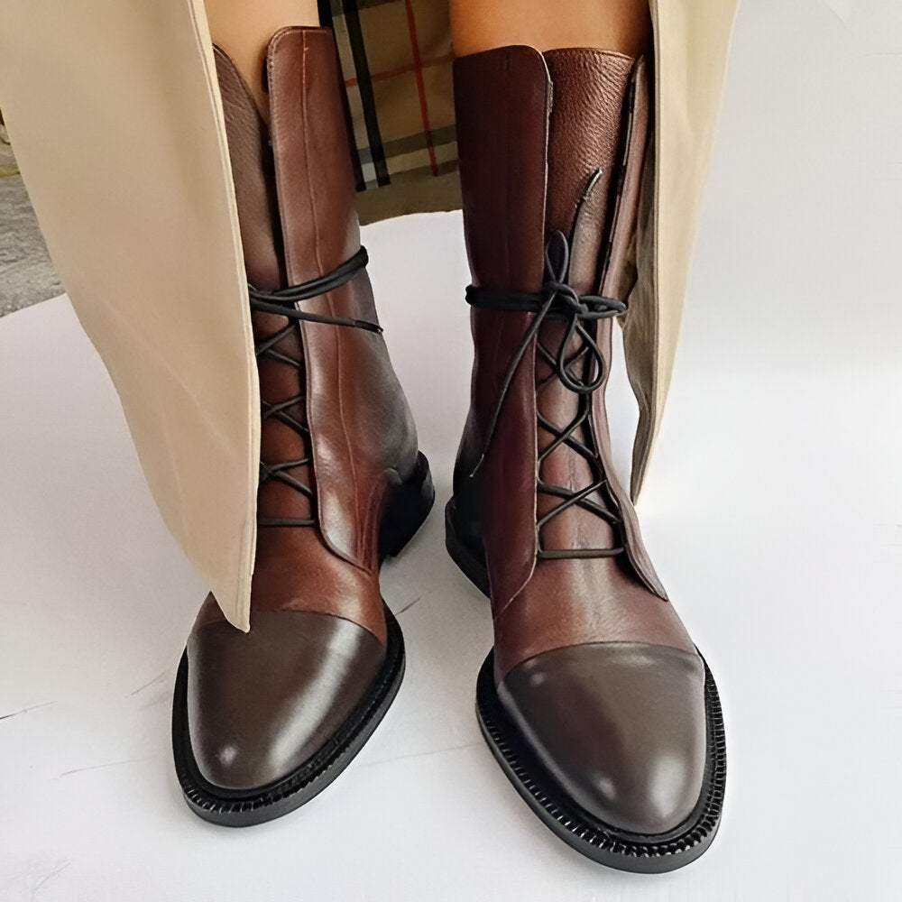 ISABELLA – ELEGANT PU LEATHER HEELED BOOTS