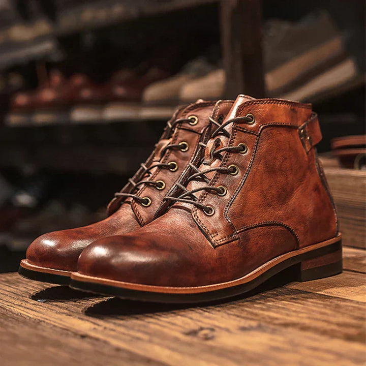 WYATT – RETRO ROUND NOSE MEN'S BOOTS