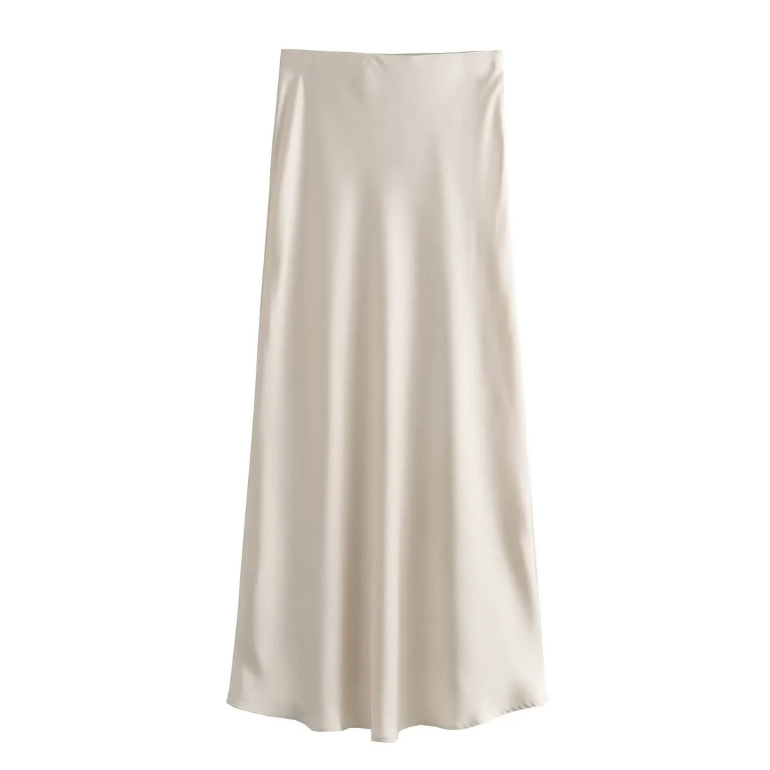 BB™ | Elegant Satin Midi Skirt