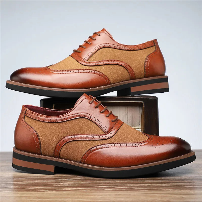 Brookfield Leather & Suede Oxfords