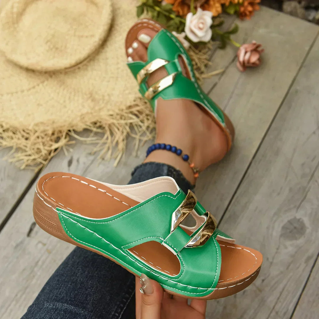 Lina - Orthopaedic Wedge Heel Sandals