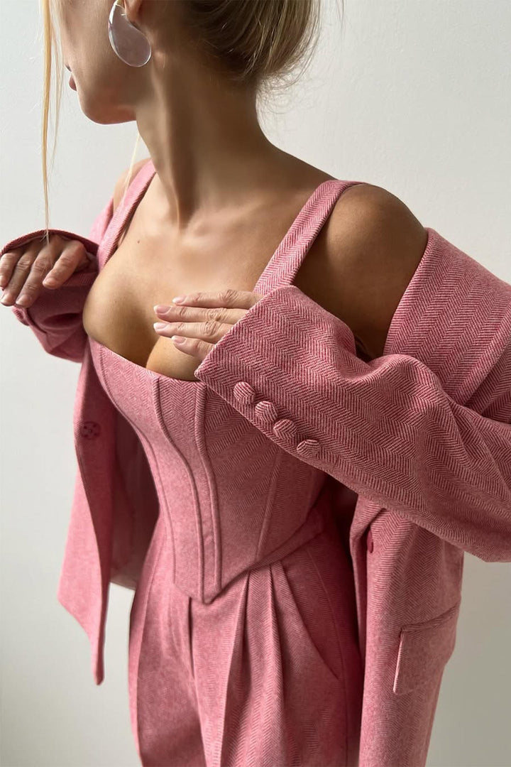 BB™ | Double Breasted Blazer Three-Piece Set