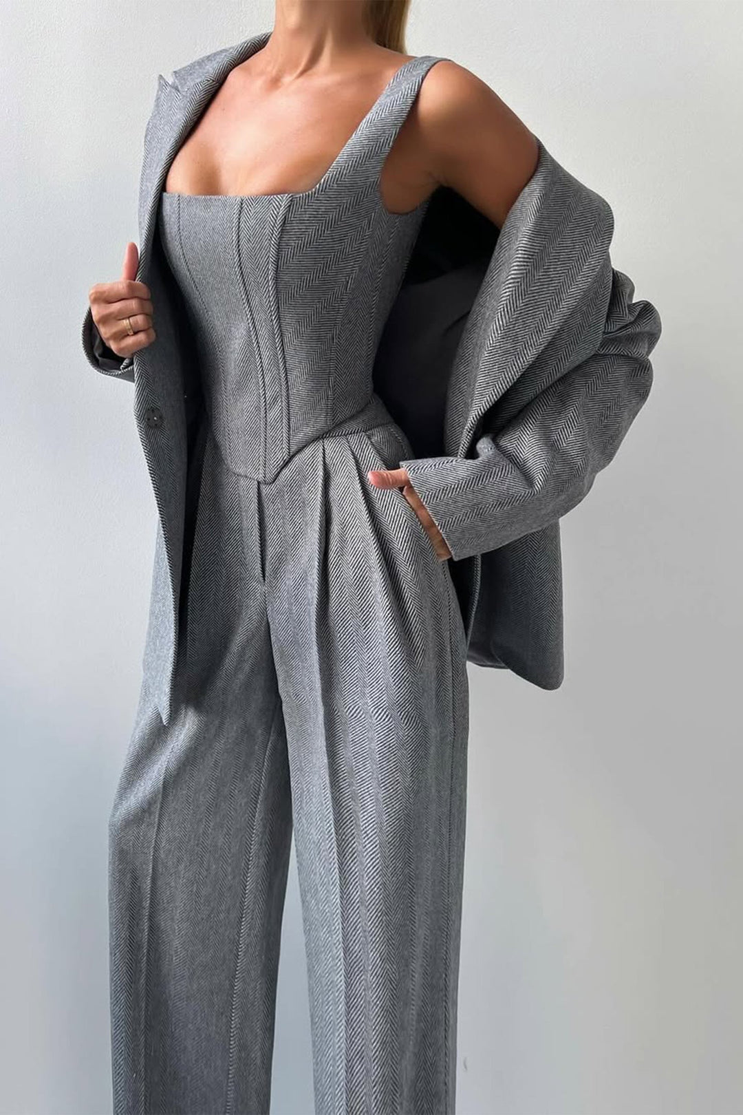 BB™ | Double Breasted Blazer Three-Piece Set