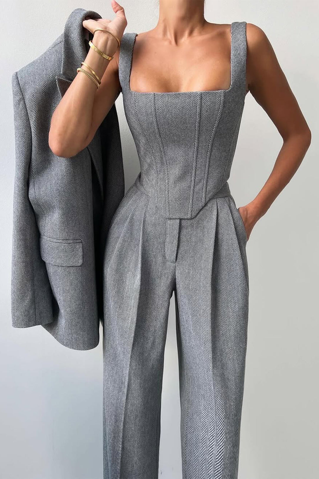 BB™ | Double Breasted Blazer Three-Piece Set