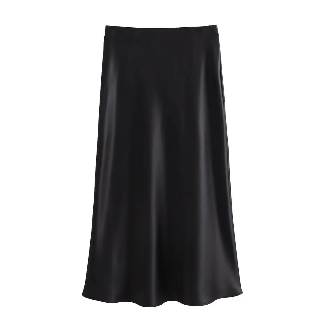 BB™ | Elegant Satin Midi Skirt
