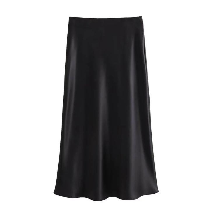 BB™ | Elegant Satin Midi Skirt