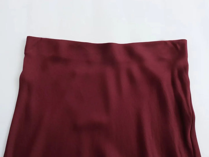 BB™ | Elegant Satin Midi Skirt