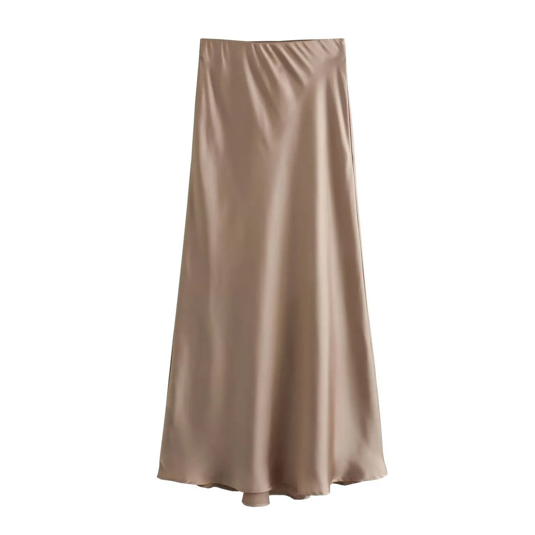 BB™ | Elegant Satin Midi Skirt