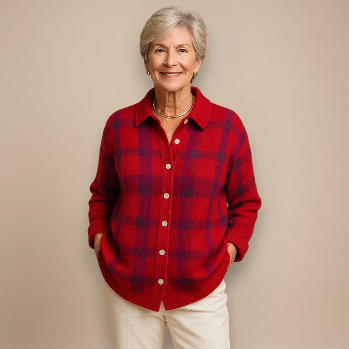 Bobby | Soft Check Cardigan