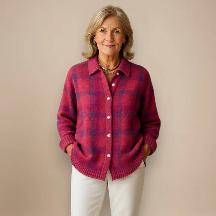 Bobby | Soft Check Cardigan