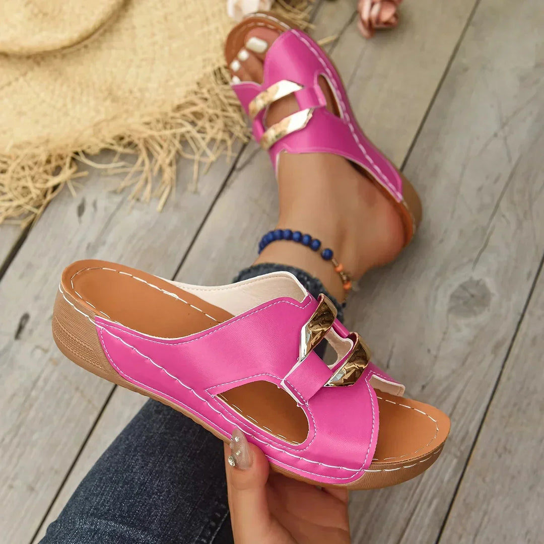 Lina - Orthopaedic Wedge Heel Sandals