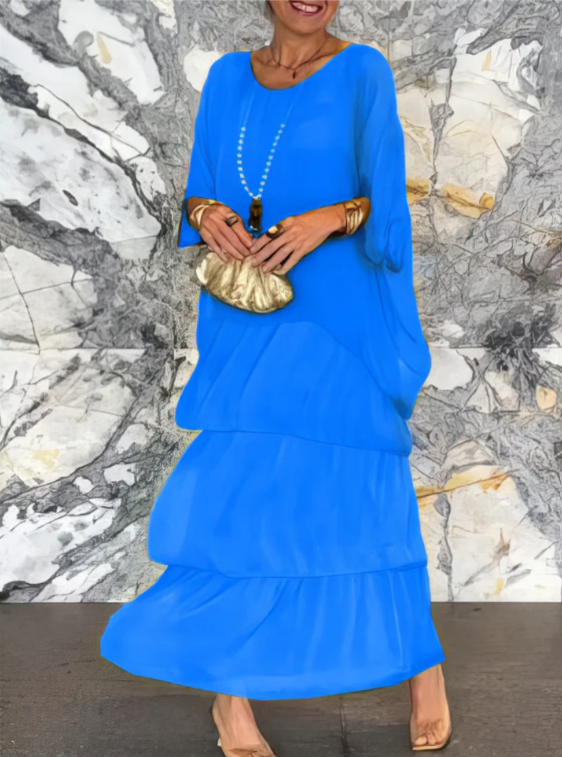 BB | Loose Fit Round Neck Maxi Dress