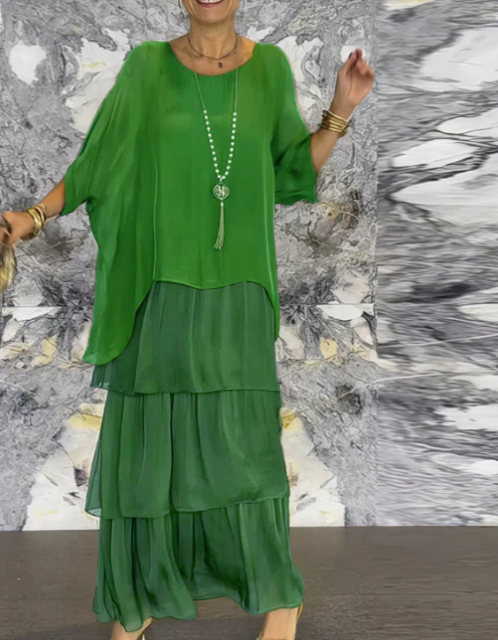 BB | Loose Fit Round Neck Maxi Dress