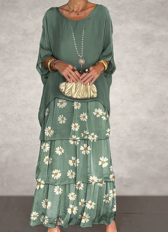 BB | Loose Fit Round Neck Maxi Dress