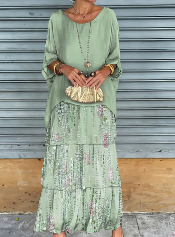 BB | Loose Fit Round Neck Maxi Dress