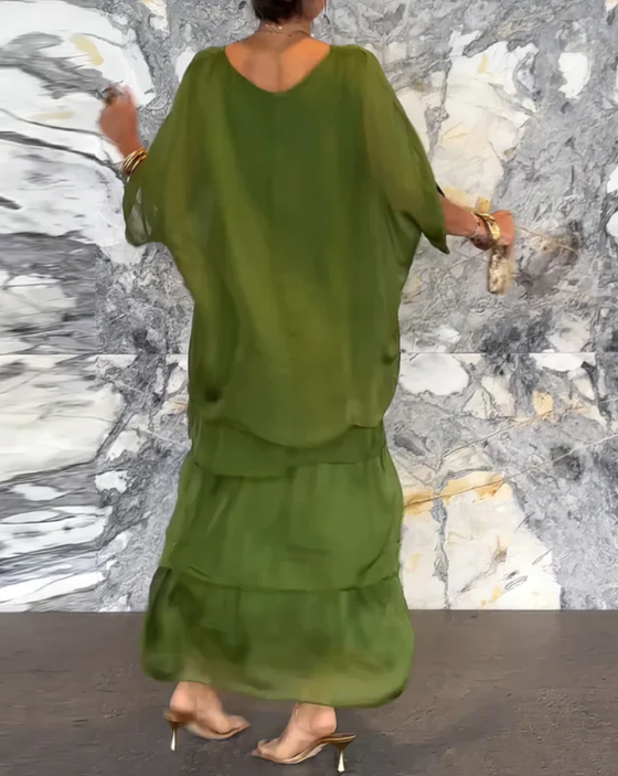 BB | Loose Fit Round Neck Maxi Dress