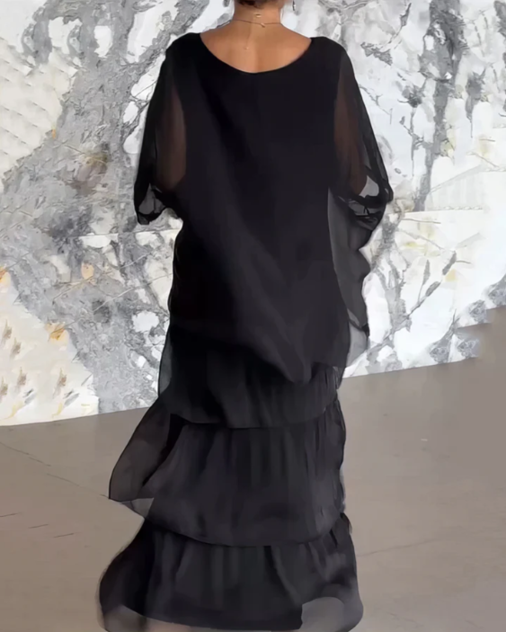 BB | Loose Fit Round Neck Maxi Dress