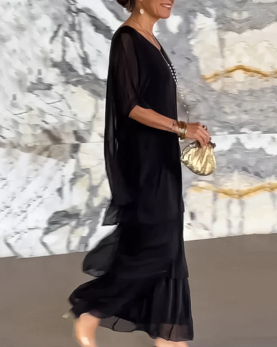 BB | Loose Fit Round Neck Maxi Dress