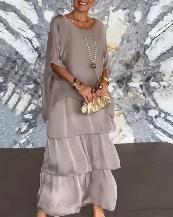 BB | Loose Fit Round Neck Maxi Dress