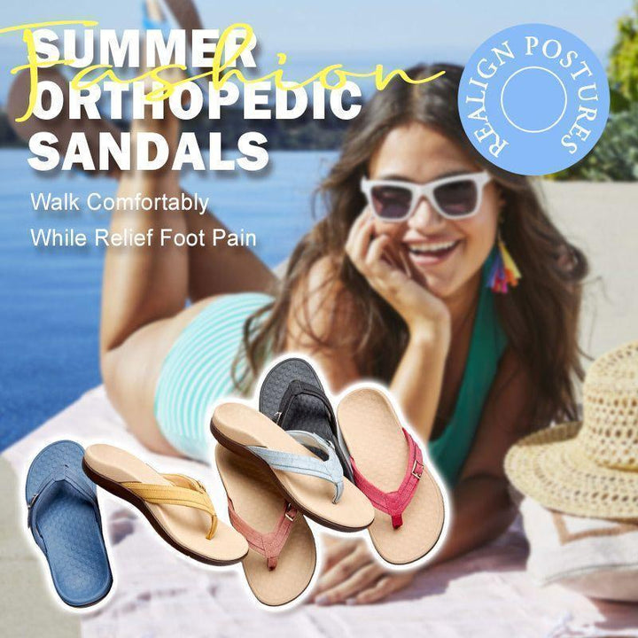 Orthopaedic Arch Support Flip Flops for Women
