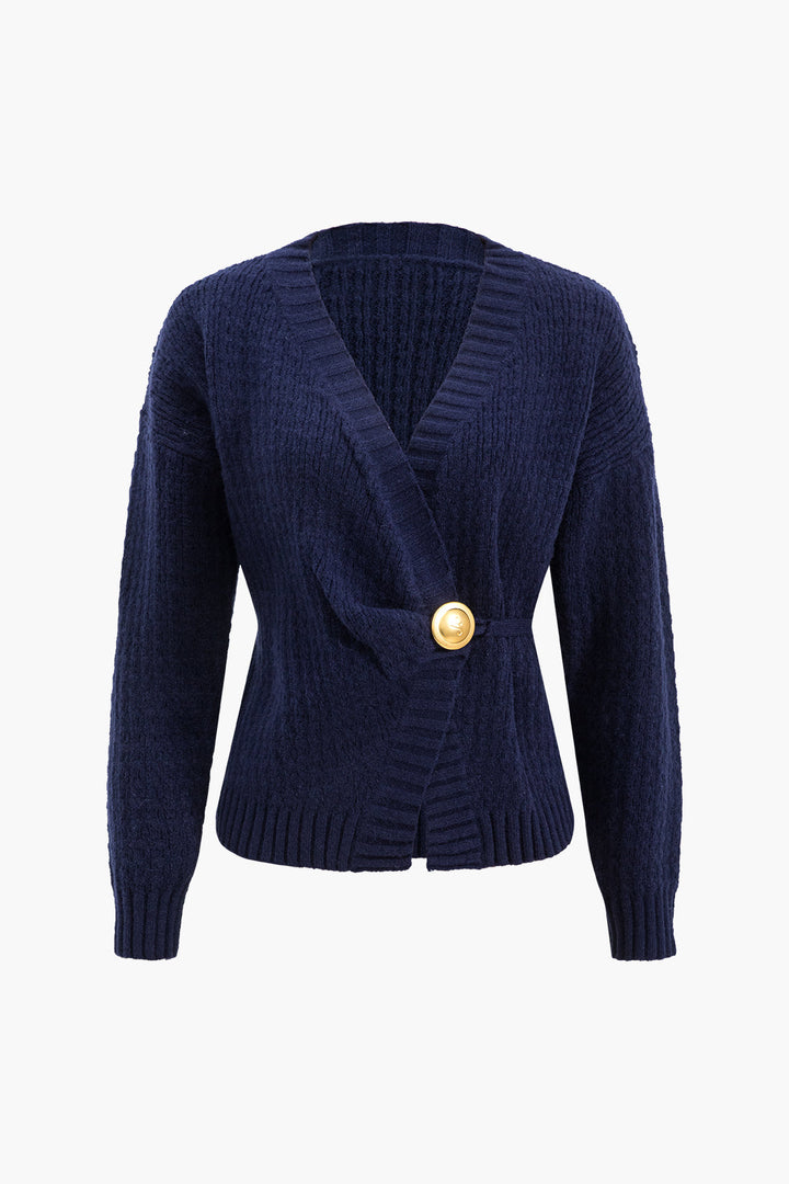 BB™ | Knit Button V-neck Cardigan