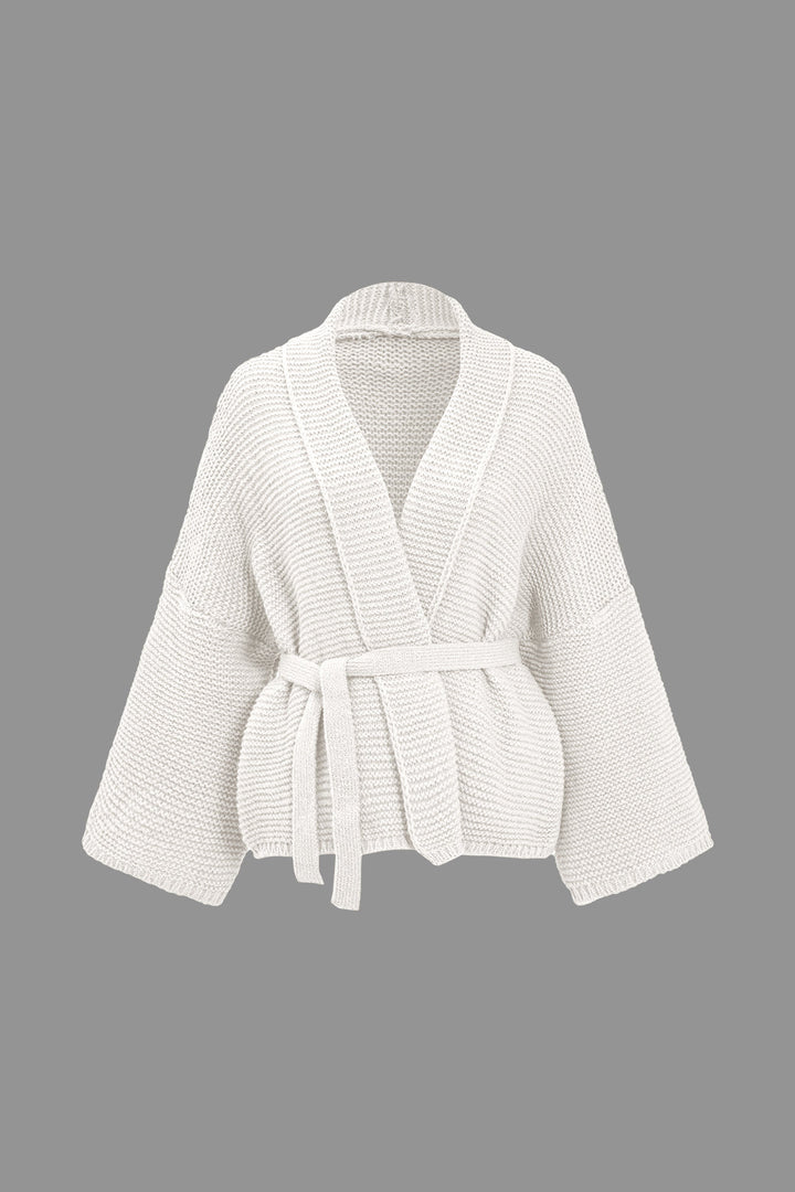 BB™ | Belted V-neck Sweater Cardigan