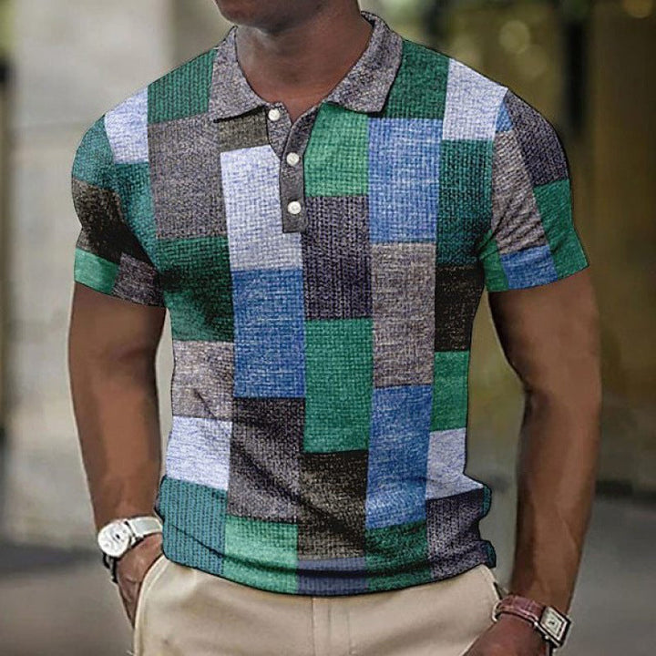 Elowen | Trendy Checkered Polo Top